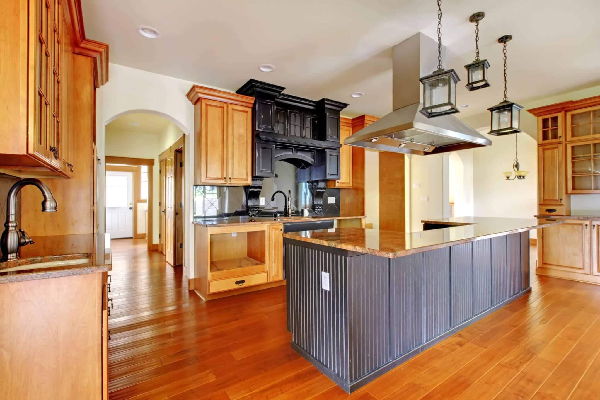 Interior shot of remodeled kitchen